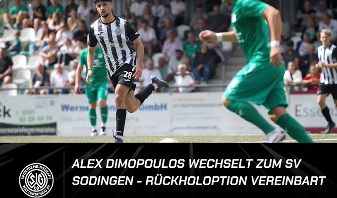 Alex Dimopoulos wechselt zum SV Sodingen - Rückholoption vereinbart