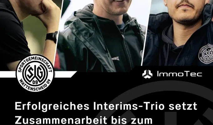 Erfolgreiches Interims-Trio setzt Zusammenarbeit bis Saisonende fort