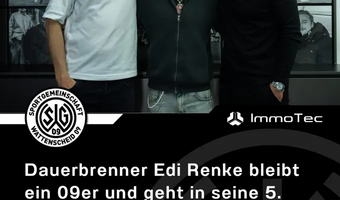 Dauerbrenner Edi Renke bleibt ein 09er und geht in seine 5. Saison an der Lohrheide