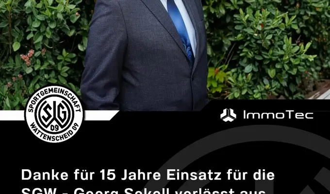 Danke für 15 Jahre Einsatz für die SGW - Georg Sokoll verlässt aus privaten Gründen den Vorstand
