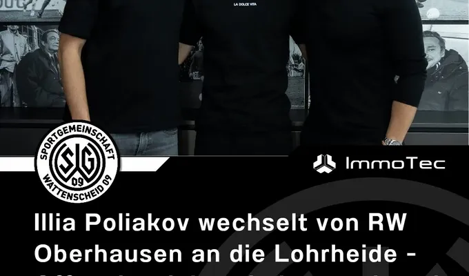 Illia Poliakov wechselt von RW Oberhausen an die Lohrheide