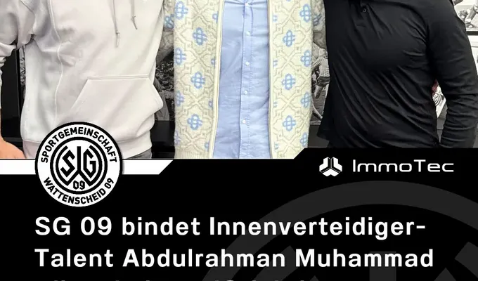 SG 09 bindet Innenverteidiger-Talent Abdulrahman Muhammad Ali und nimmt 18-jährigen unter Vertrag