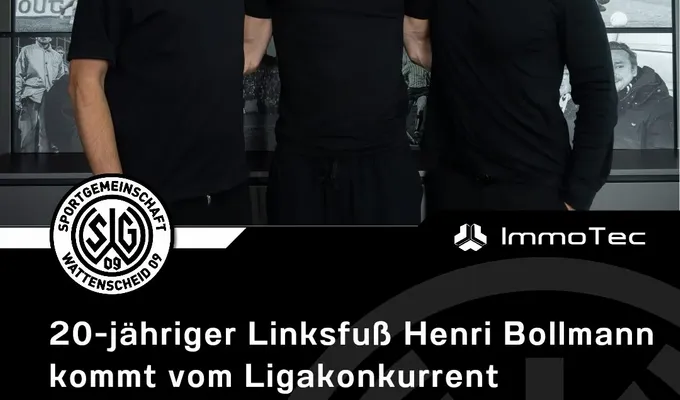 20-jähriger Linksfuß Henri Bollmann kommt vom Ligakonkurrent FC Gütersloh an die Lohrheide