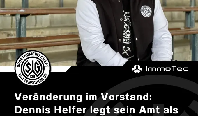 Veränderung im Vorstand: Dennis Helfer legt sein Amt als Nachwuchsvorstand nieder