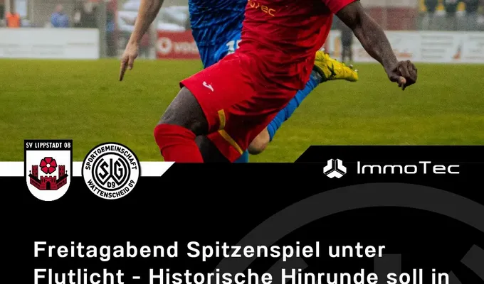 Freitagabend Spitzenspiel unter Flutlicht - Historische Hinrunde soll in Lippstadt gekrönt werden