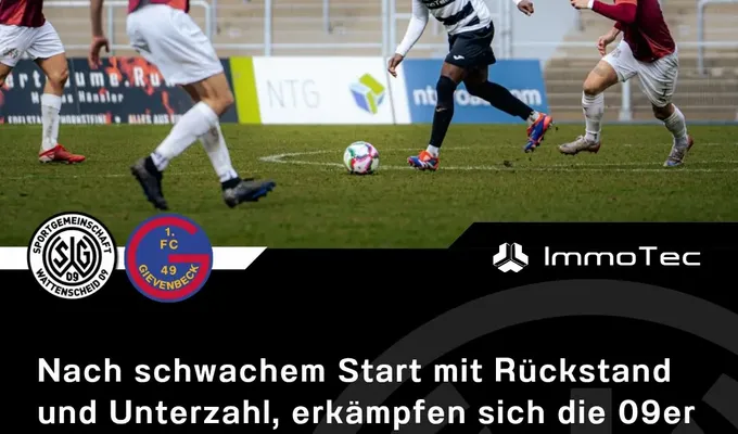 Nach schwachem Start mit Rückstand und Unterzahl, erkämpfen sich die 09er zumindest noch einen…