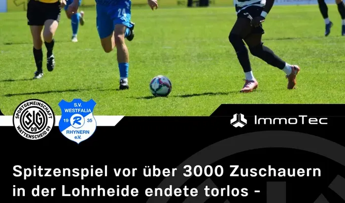 Spitzenspiel vor über 3000 Zuschauern in der Lohrheide endete torlos - Aufstiegskampf bleibt eng