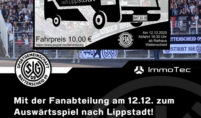 Mit der Fanabteilung nach Lippstadt