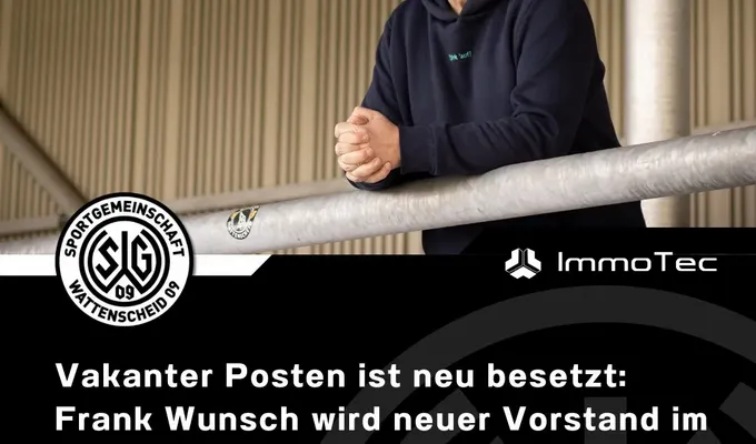 Vakanter Posten neu besetzt: Frank Wunsch wird neuer Vorstand im Bereich Finanzen