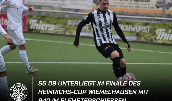 SG 09 unterliegt im Finale des Heinrichs-Cup Concordia Wiemelhausen mit 9:10 im Elfmeterschießen