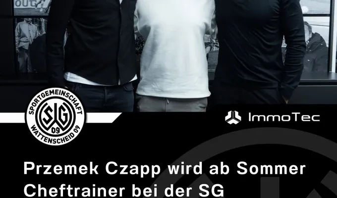 Przemek Czapp wird ab Sommer Cheftrainer bei der SG Wattenscheid 09