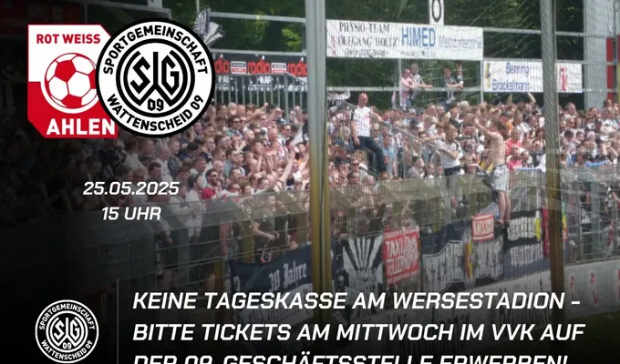 Keine Tageskasse in Ahlen - VVK am Mittwoch