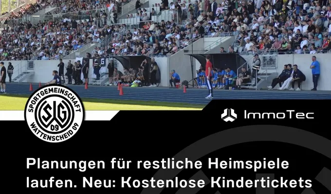 Planungen für restliche Heimspiele laufen. Neu: Kostenlose Kindertickets und Schiedrichtertickets.