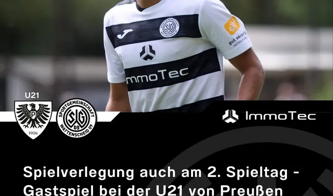 Spielverlegung auch am 2. Spieltag