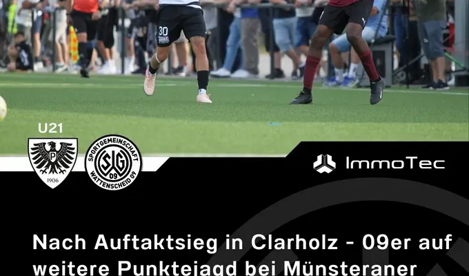 Nach Auftaktsieg in Clarholz - 09er auf weiterer Punktejagd bei Münsteraner Jungadlern