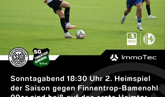 Sonntagabend 18:30 Uhr 2. Heimspiel der Saison gegen Finnentrop-Bamenohl