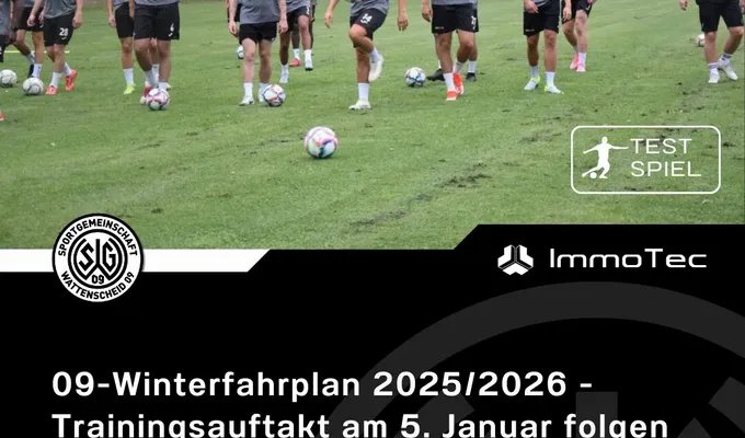 09-Winterfahrplan 2025/2026 - Trainingsauftakt am 5. Januar folgen fünf Testspiele…