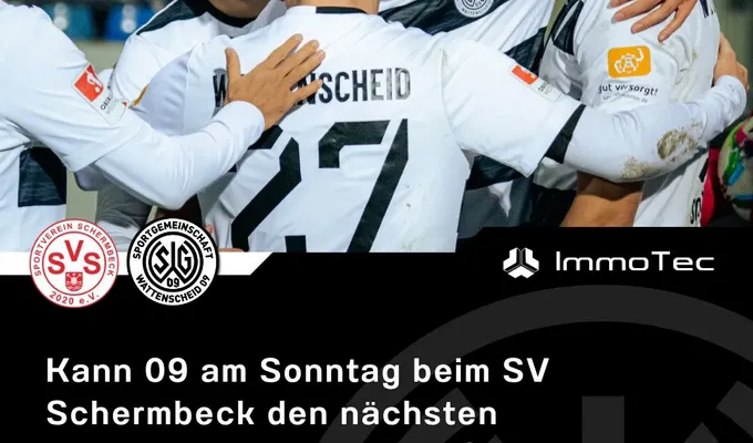 Kann 09 am Sonntag beim SV Schermbeck den nächsten Auswärtsdreier bejubeln?