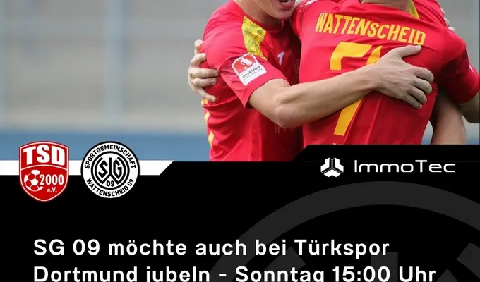 SG 09 möchte auch bei Türkspor Dortmund jubeln