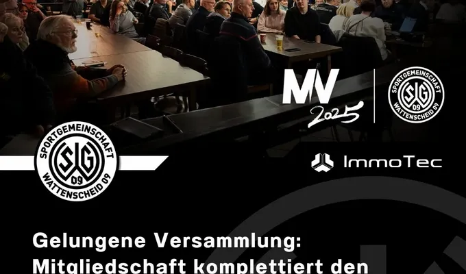 Gut gefüllte Mitgliederversammlung. Die Zahlen zeigen, das der Verein sich positiv entwickelt…