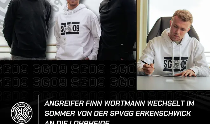 Angreifer Finn Wortmann wechselt im Sommer von der SpVgg Erkenschwick an die Lohrheide