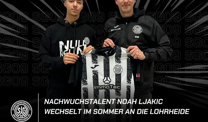 Nachwuchstalent Noah Ljakic wechselt im Sommer an die Lohrheide