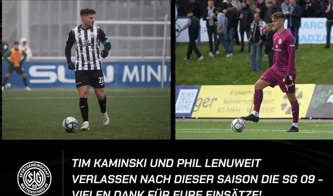 Tim Kaminski und Phil Lenuweit verlassen nach dieser Saison die Lohrheide
