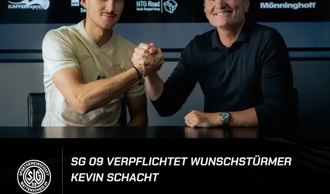 SG 09 verpflichtet Wunschstürmer Kevin Schacht