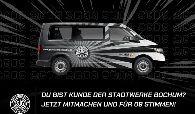 Stimme für 09 bei den Stadtwerken ab und helfe uns einen Bulli zu bekommen.