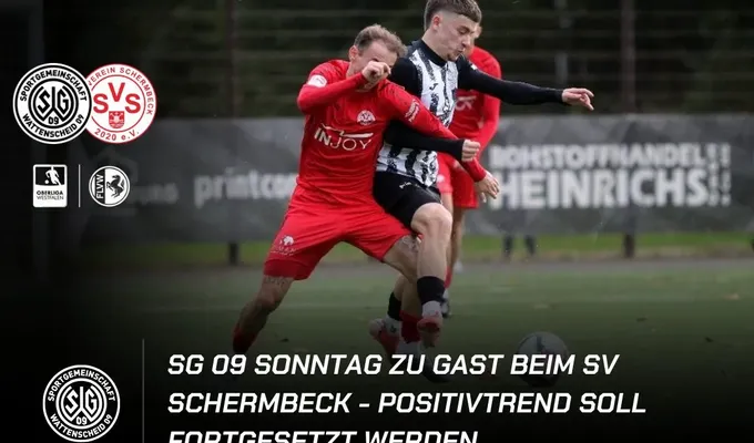 SG 09 Sonntag zu Gast in Schermbeck - Positivtrend soll fortgesetzt werden