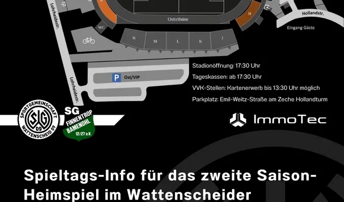 Spieltagsinfo zum zweiten Heimspiel