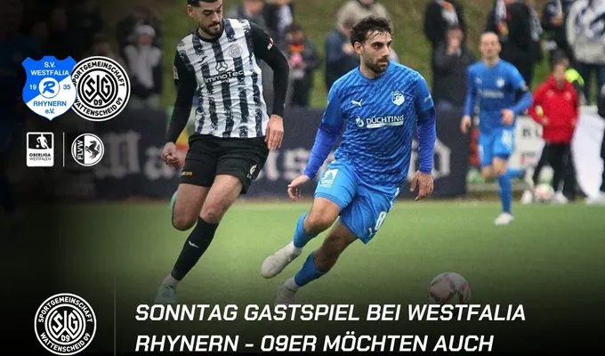 Am Sonntag Gastspiel bei Westfalia Rhynern - 09er möchten auch auswärts punkten