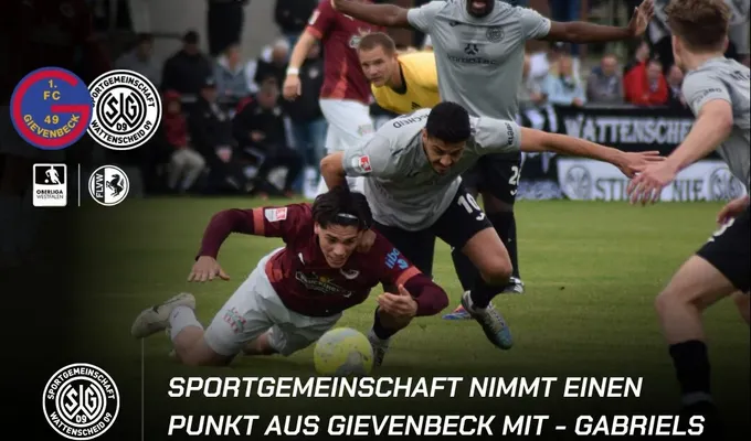 Sportgemeinschaft nimmt einen Punkt aus Gievenbeck mit - Gabriels Führung hielt nur zwei Minuten