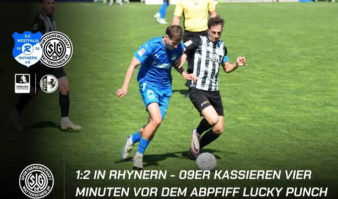 1:2 in Rhynern - 09er kassieren vier Minuten vor dem Abpfiff Lucky Punch