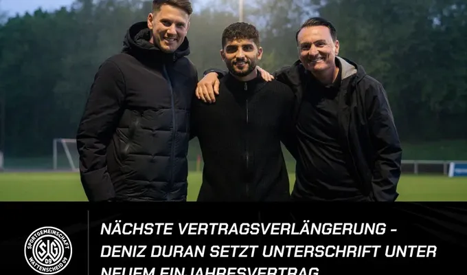 Nächste Vertragsverlängerung - Deniz Duran setzt Unterschrift unter neuem Einjahresvertrag