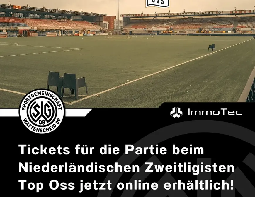 Tickets für das Spiel beim niederländischen Zweiligisten Top