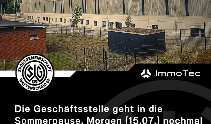 Geschäftsstelle macht Pause bis 31. Juli