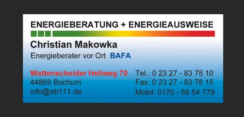 Christian Makowka – Energieberatung + Energiepässe
